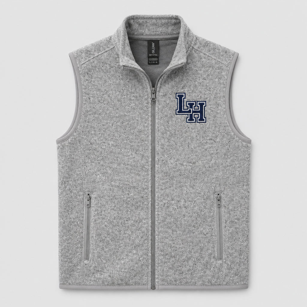 LH Full Zip Heathered Grey Vest