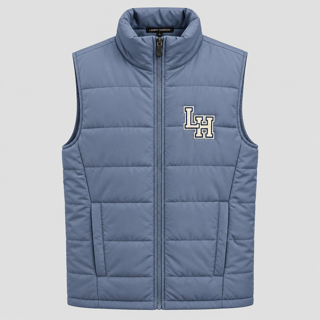 LH Puffer Vest in Slate Blue