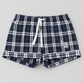 LH Navy Plaid Flannel Sleep Shorts